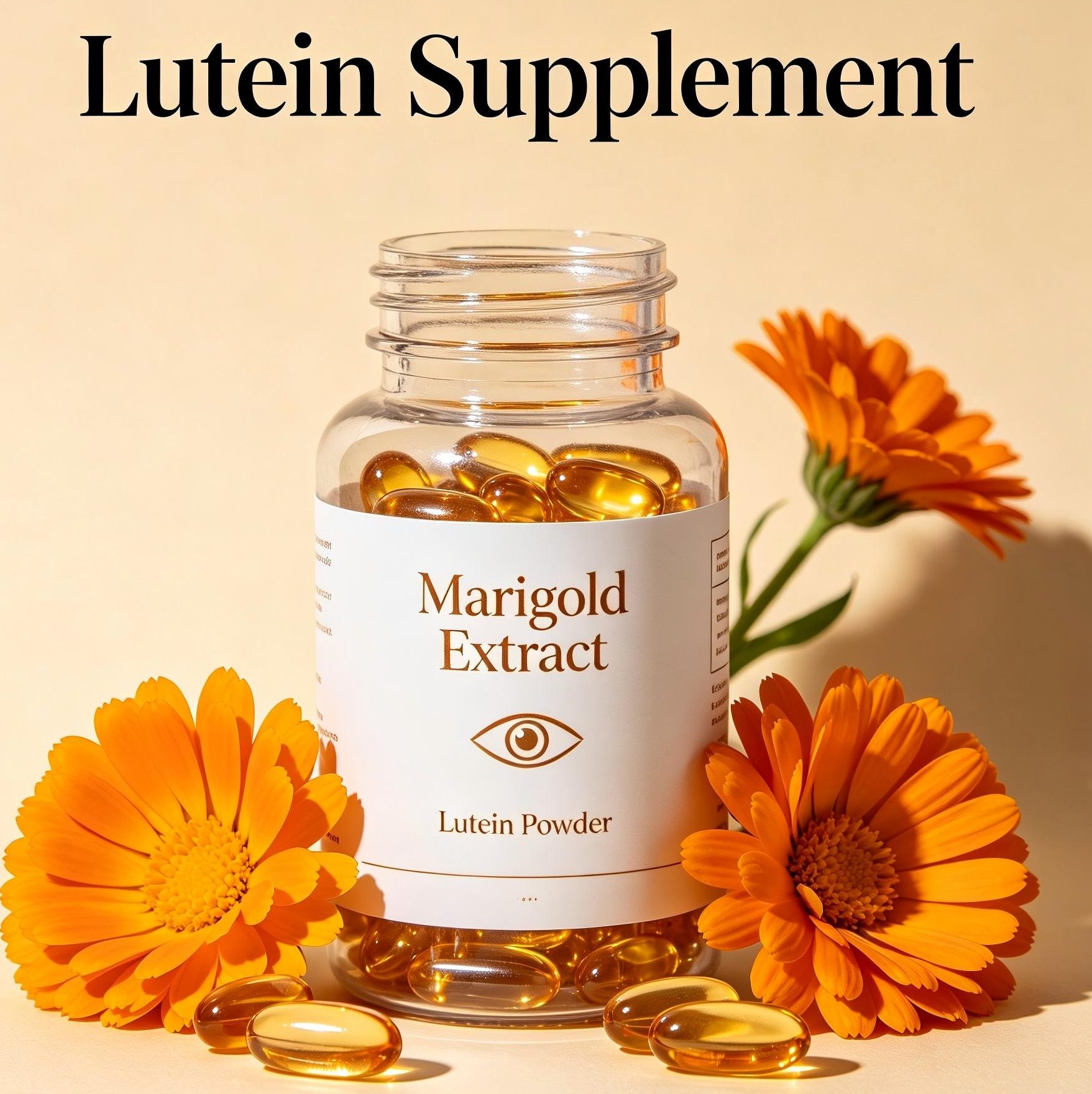 Ringelblumenblüten- und Luteinextraktpulver als Nahrungsergänzungsmittel für die Augengesundheit