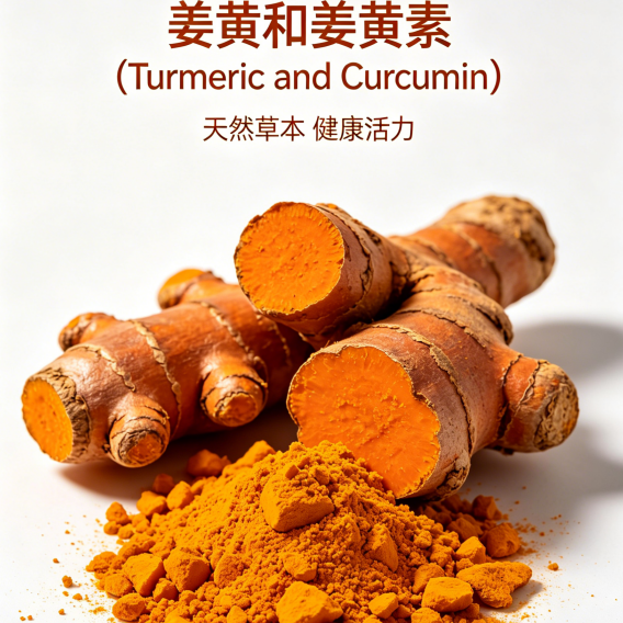 Kurkuma vs. Curcumin 95% Vergleich extrahieren, Rohstoff für Nahrungsergänzungsmittel